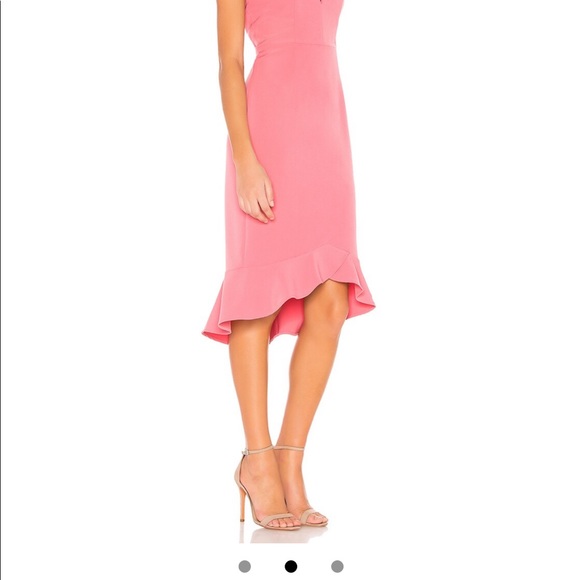 Bardot Kristen Flounce Dress in Melon - NWT - Size 8 - Medium - Picture 3 of 10